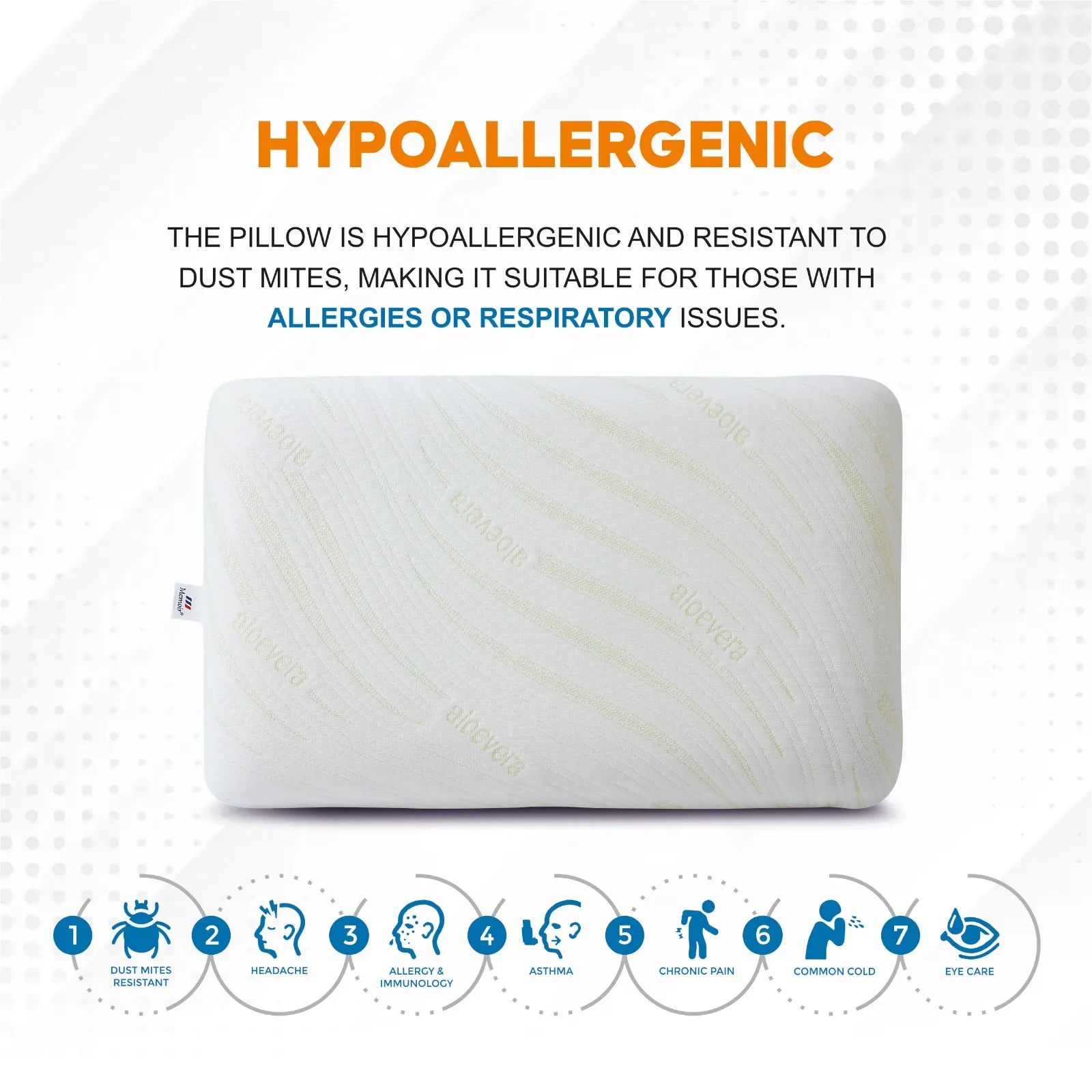 Classic Aloevera Memory foam pillow